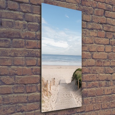 Acrylic wall art Path to the beach