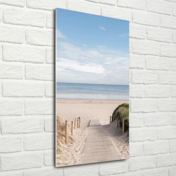 Acrylic wall art Path to the beach