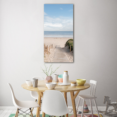 Acrylic wall art Path to the beach