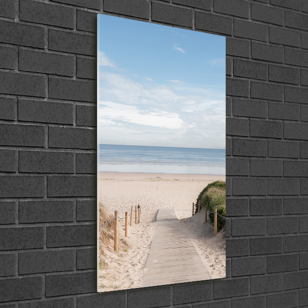 Acrylic wall art Path to the beach