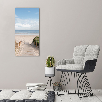 Acrylic wall art Path to the beach