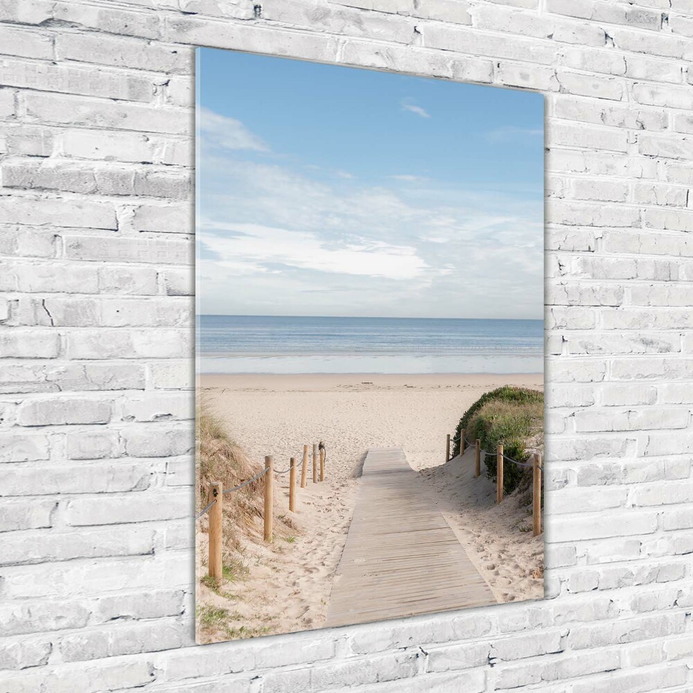 Acrylic wall art Path to the beach