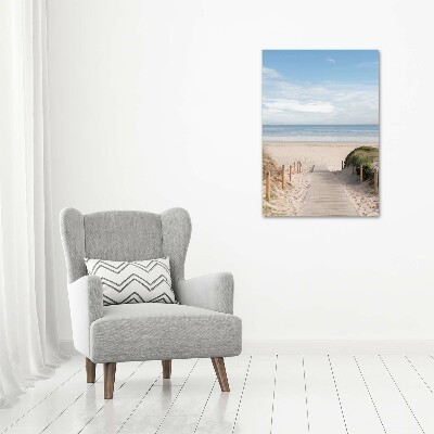 Acrylic wall art Path to the beach