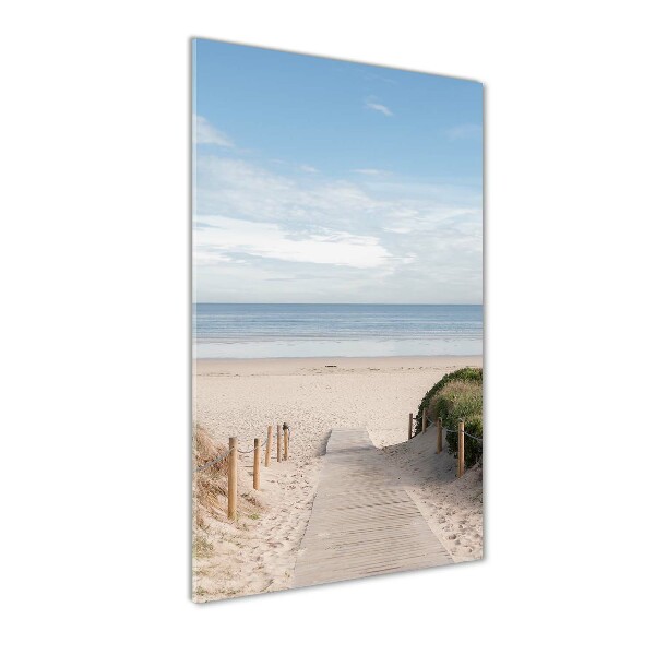 Acrylic wall art Path to the beach