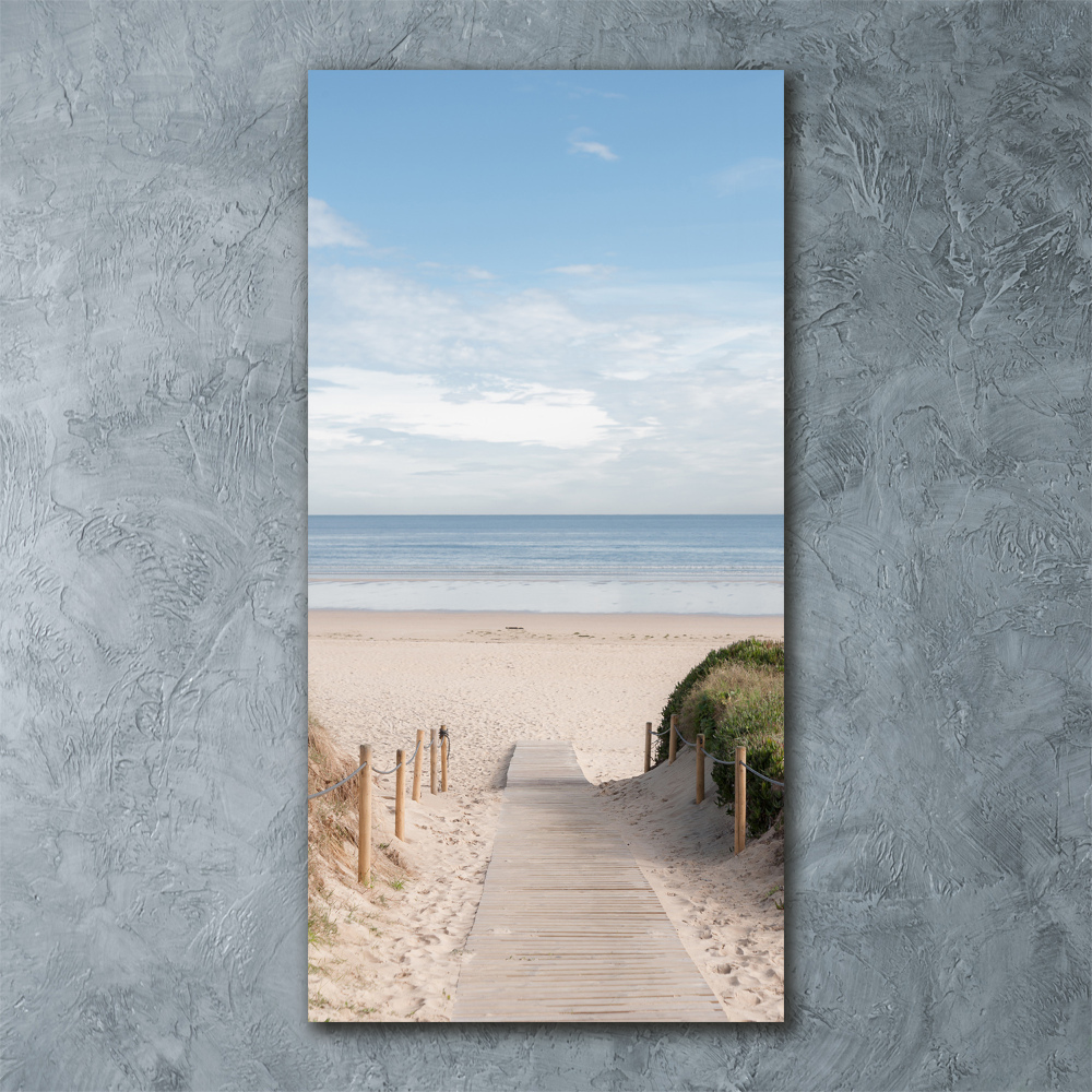 Acrylic wall art Path to the beach