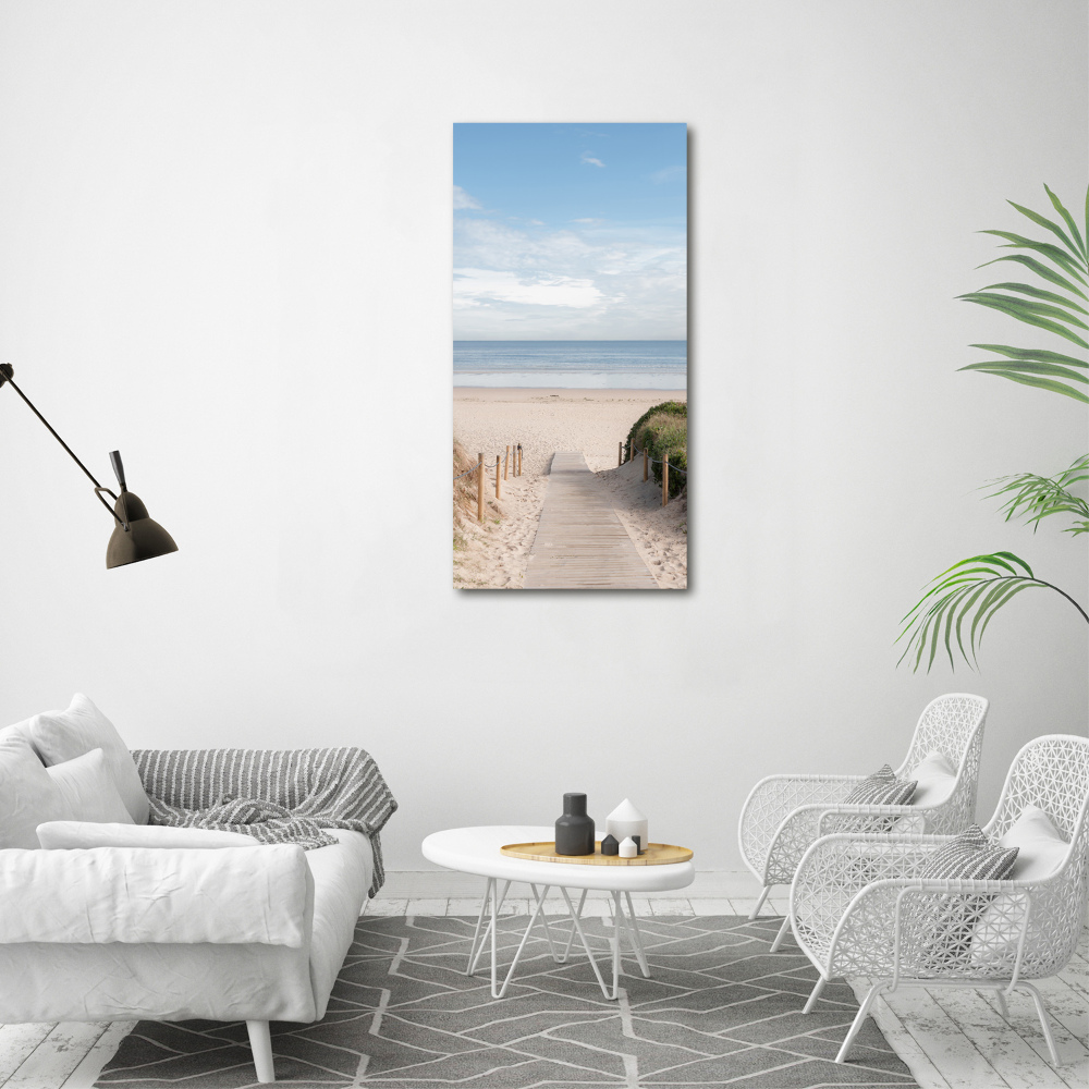 Acrylic wall art Path to the beach