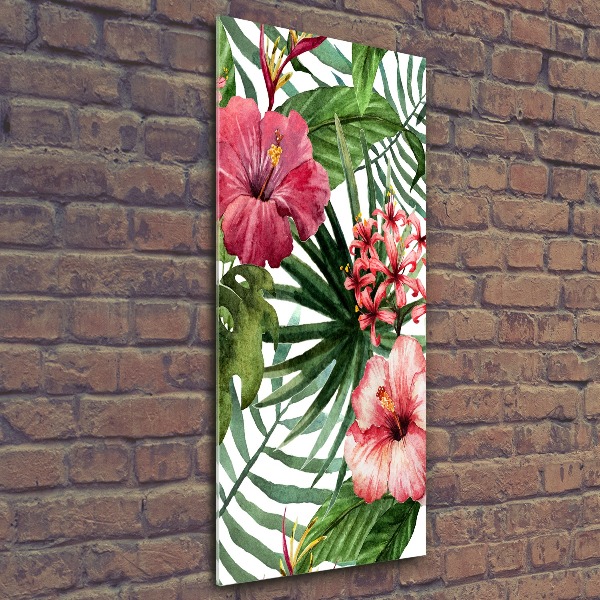 Wall art acrylic Hawaiian pattern