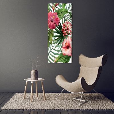 Wall art acrylic Hawaiian pattern