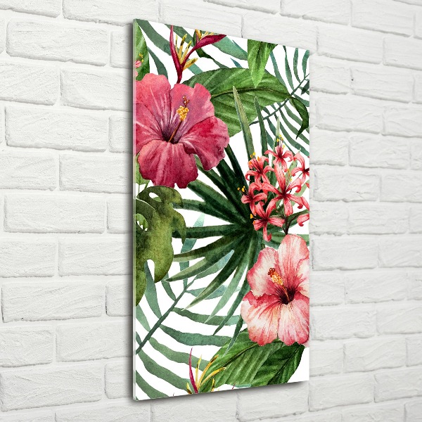 Wall art acrylic Hawaiian pattern