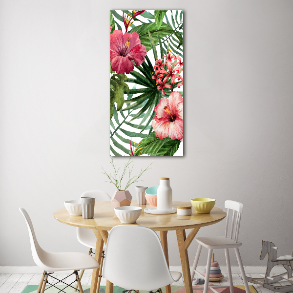 Wall art acrylic Hawaiian pattern