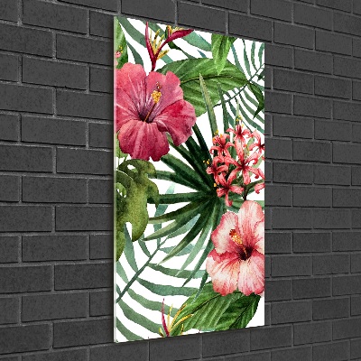 Wall art acrylic Hawaiian pattern