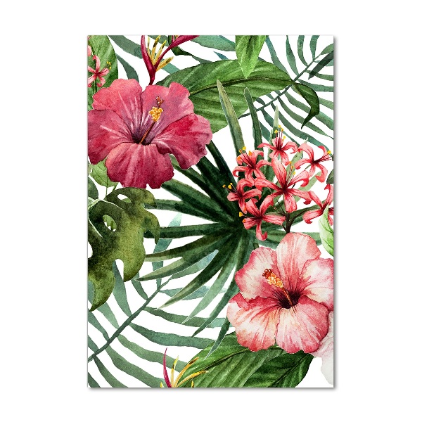 Wall art acrylic Hawaiian pattern