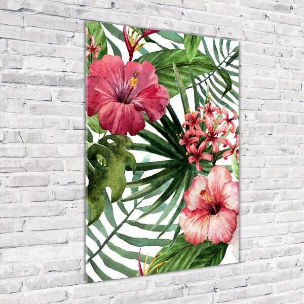 Wall art acrylic Hawaiian pattern