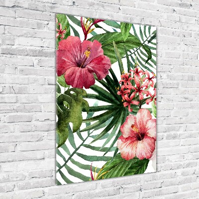 Wall art acrylic Hawaiian pattern