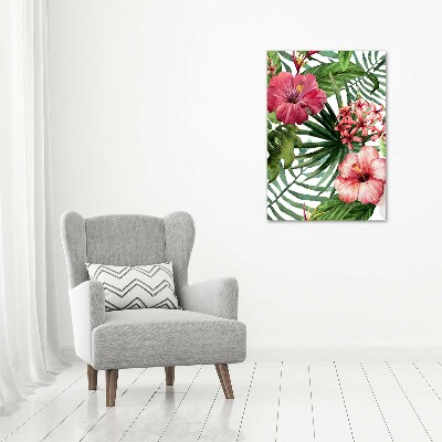 Wall art acrylic Hawaiian pattern