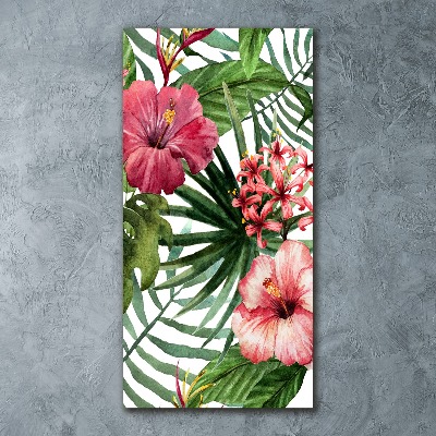 Wall art acrylic Hawaiian pattern