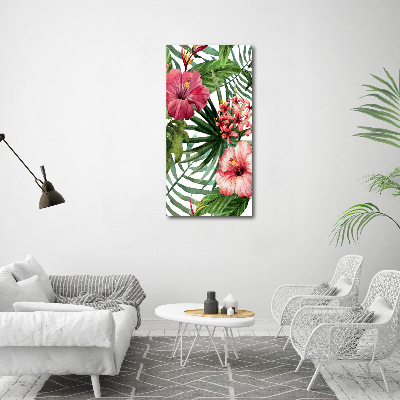 Wall art acrylic Hawaiian pattern