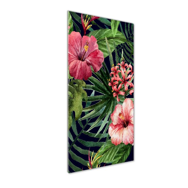 Acrylic wall art Hawaiian pattern