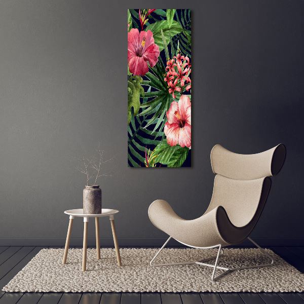 Acrylic wall art Hawaiian pattern