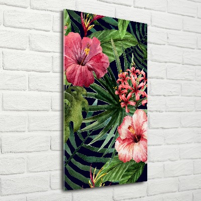 Acrylic wall art Hawaiian pattern