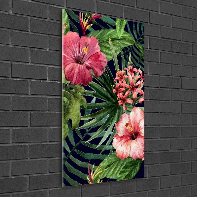 Acrylic wall art Hawaiian pattern