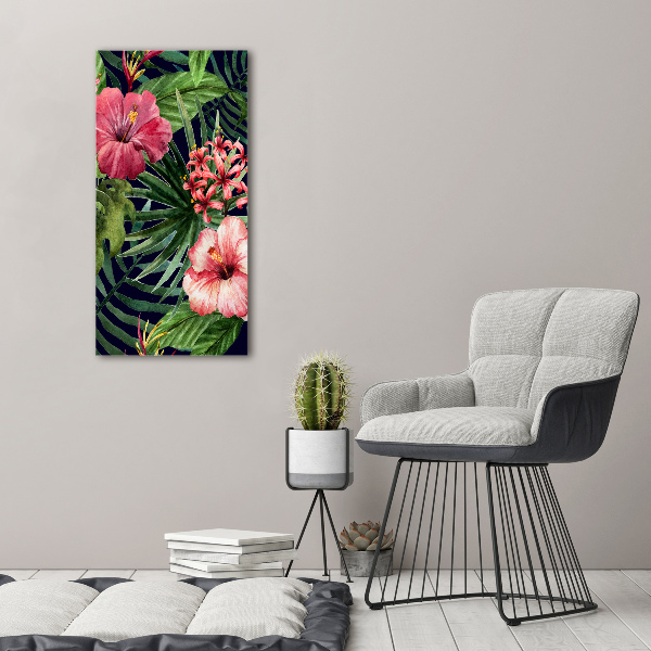 Acrylic wall art Hawaiian pattern