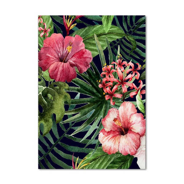 Acrylic wall art Hawaiian pattern