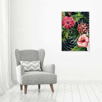 Acrylic wall art Hawaiian pattern