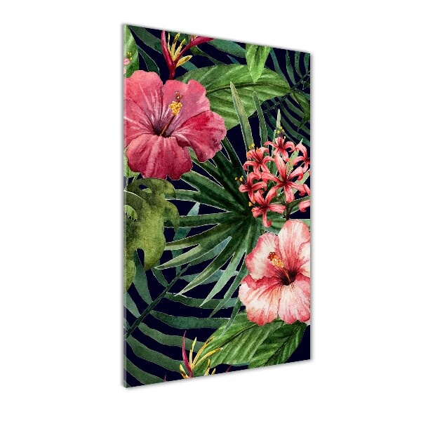 Acrylic wall art Hawaiian pattern