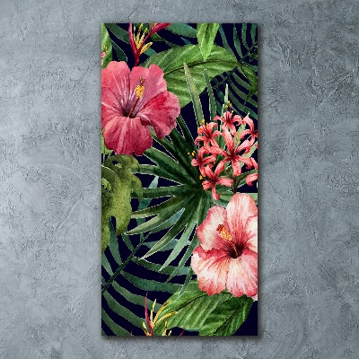 Acrylic wall art Hawaiian pattern