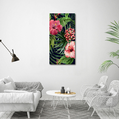 Acrylic wall art Hawaiian pattern