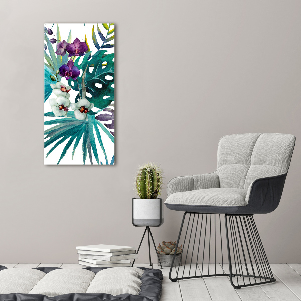 Wall art acrylic Hawaiian pattern