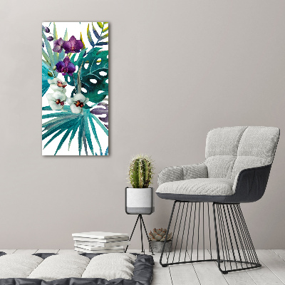 Wall art acrylic Hawaiian pattern