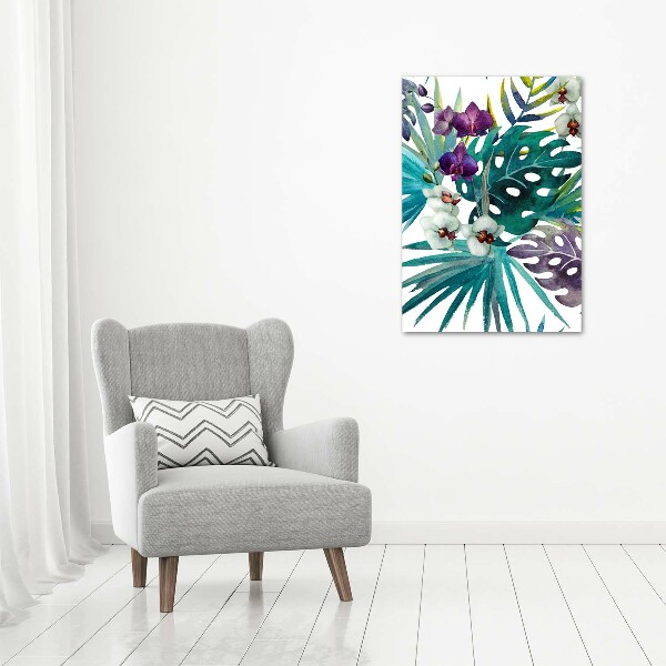 Wall art acrylic Hawaiian pattern