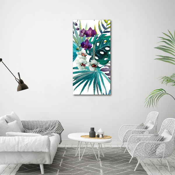 Wall art acrylic Hawaiian pattern