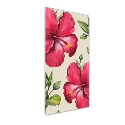 Acrylic wall art Hawaiian flowers