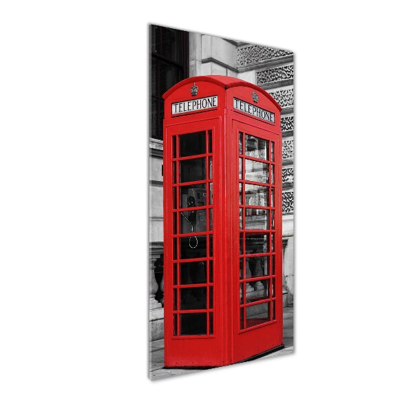 Acrylic wall art telephone booth