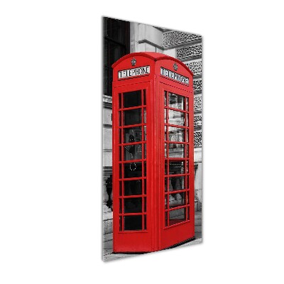 Acrylic wall art telephone booth