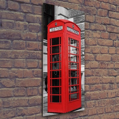 Acrylic wall art telephone booth