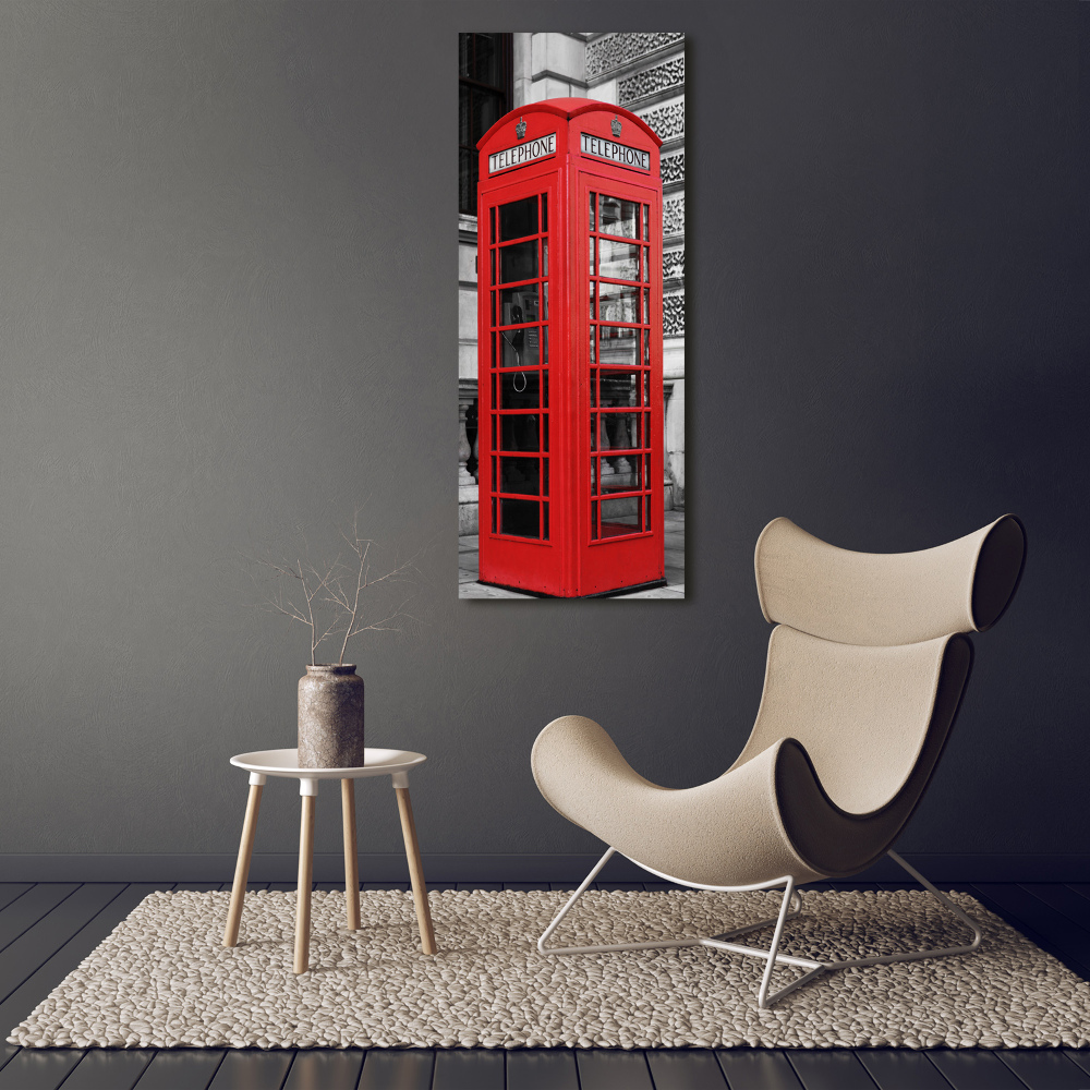 Acrylic wall art telephone booth