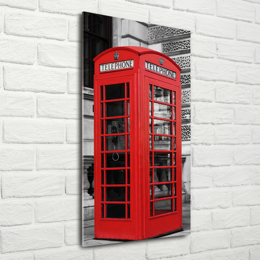 Acrylic wall art telephone booth