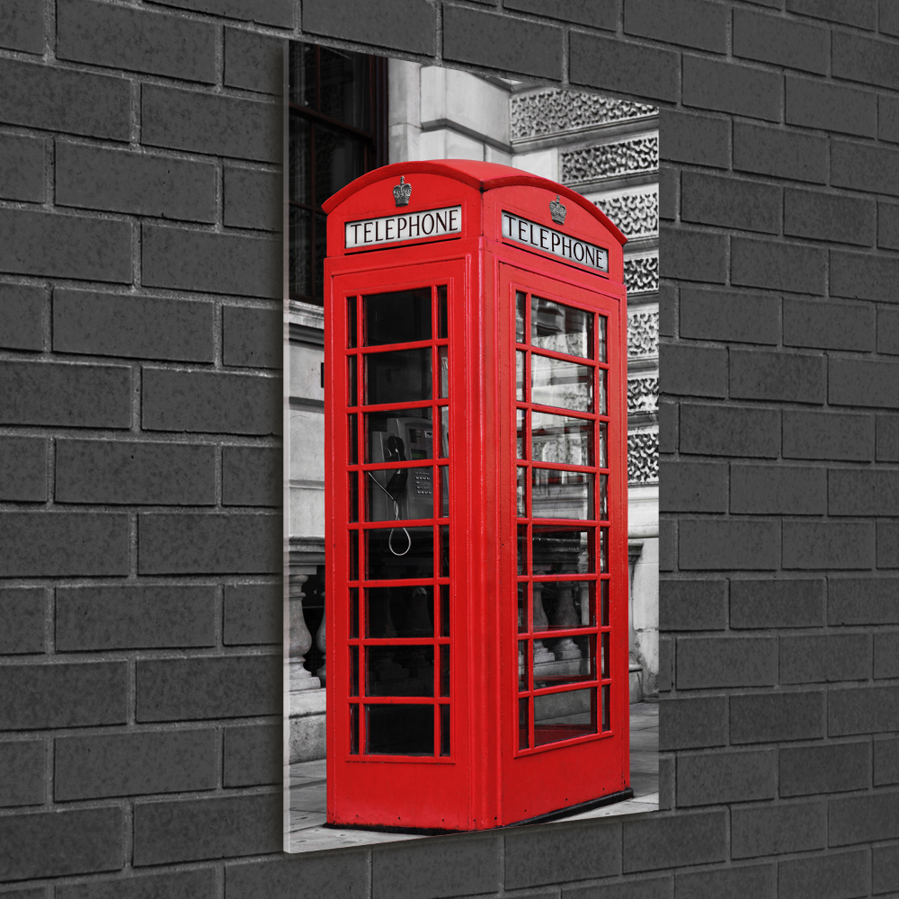 Acrylic wall art telephone booth