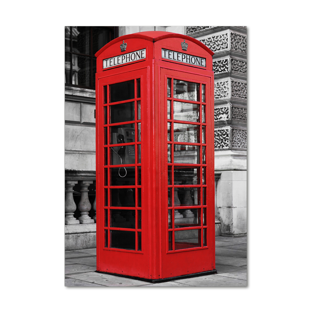 Acrylic wall art telephone booth