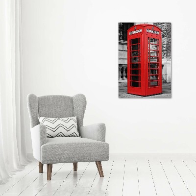 Acrylic wall art telephone booth