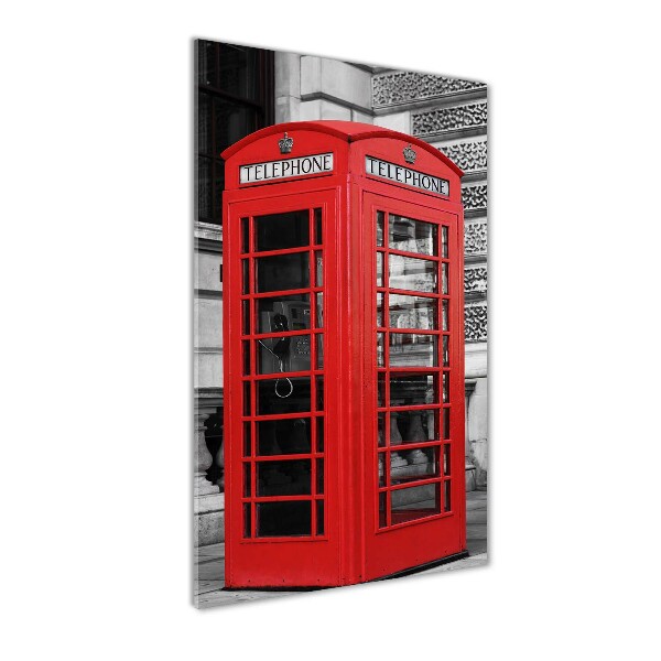 Acrylic wall art telephone booth