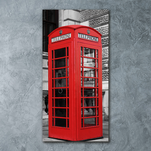 Acrylic wall art telephone booth