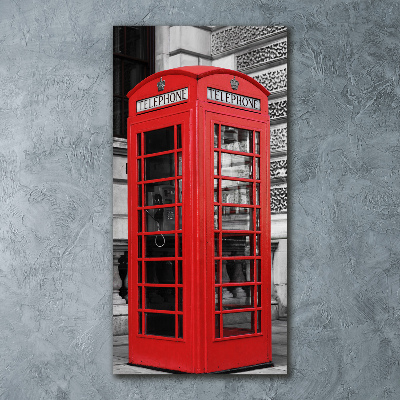 Acrylic wall art telephone booth