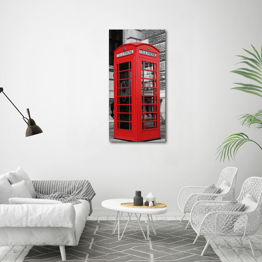 Acrylic wall art telephone booth