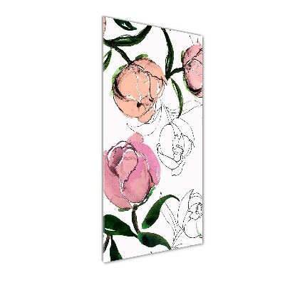 Acrylic wall art Peonies