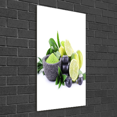 Acrylic wall art Citruses and stones